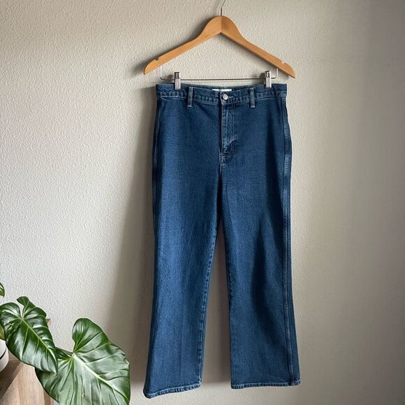 Reformation Sunny Cropped High Rise Jeans in Cascade - Picture 1 of 7